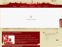Tablet Screenshot of gulhaneparkotel.com